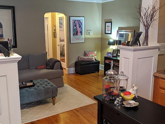 Kitchen into living room