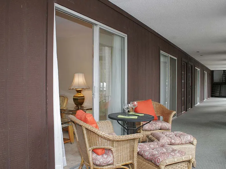 Shared Balcony. Each Apartment Has A Seating Area
