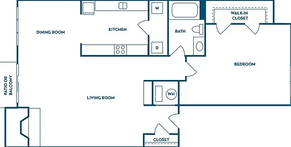 1 Bedroom | 1 Bath | 810 SF 1 Bedroom | 1 Bath | 810 SF