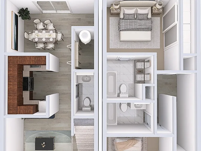 Steeple Chase Apartments in Peoria, AZ Two Bedroom Two and a Half Bathrooms Townhome