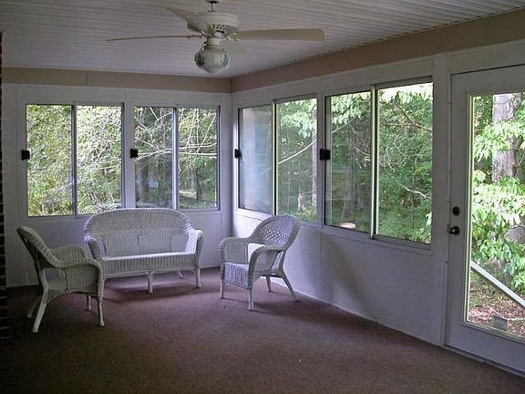sunroom, not included in sq. footage