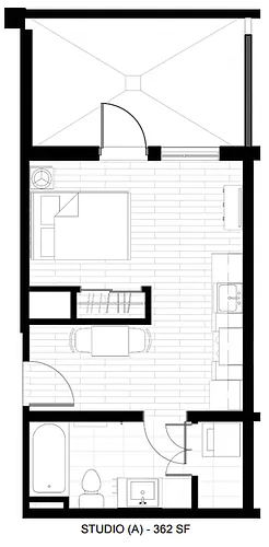 Floor plan Studio A