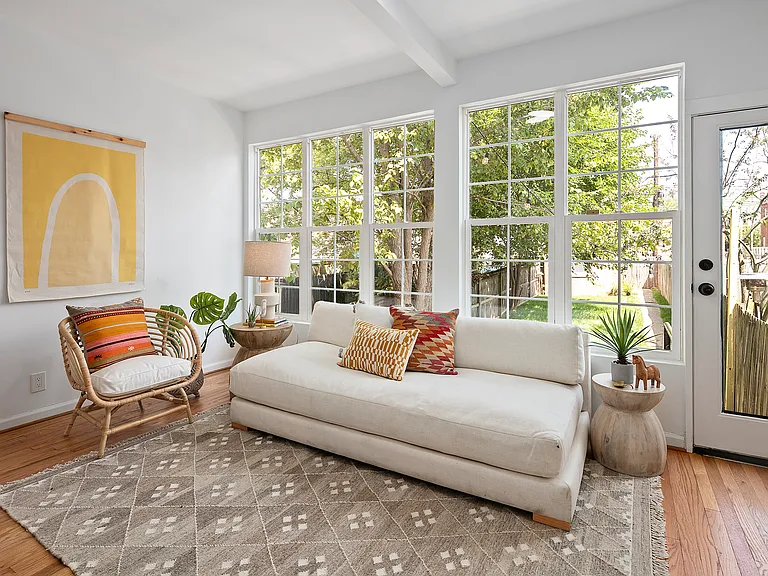 Sunroom with access to Back Yard
