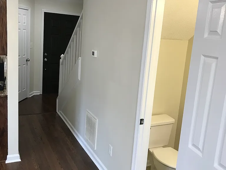 Downstairs 1/2 bath & front door