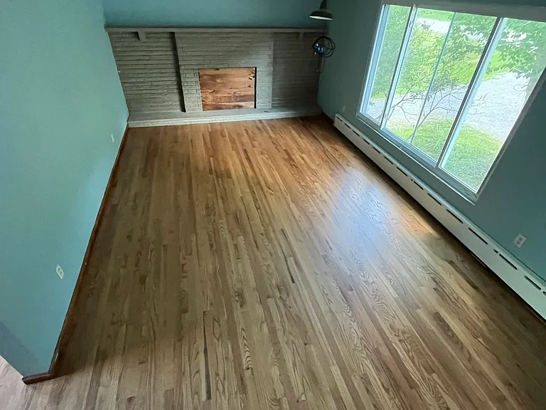Front living room and large window facing Saxonburg Blvd.