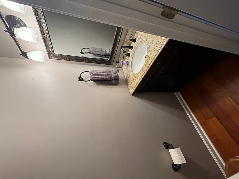 half bathroom downstairs