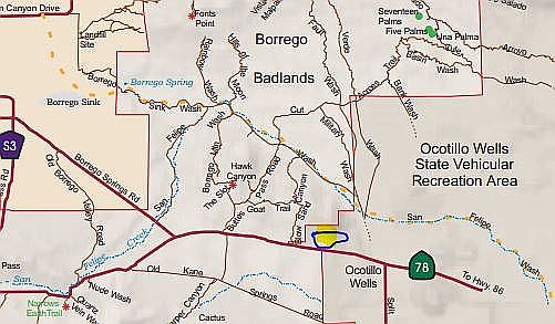 See circled area