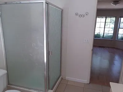 Master bathroom shower cabin