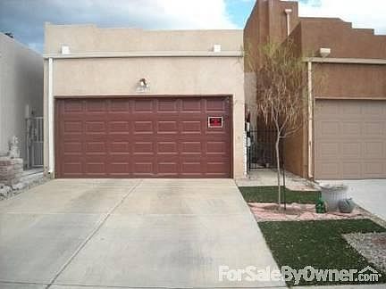 Front
						:
						Two car garage, desert willow tree and always green grass.
