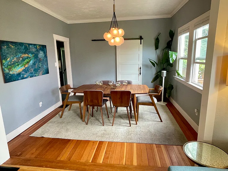 Living room connects to the dining room.