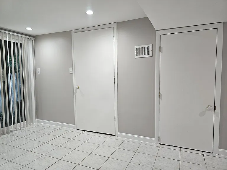 Laundry room and boiler room in their own enclosed rooms