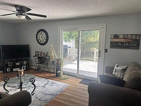 Living room sliders to deck