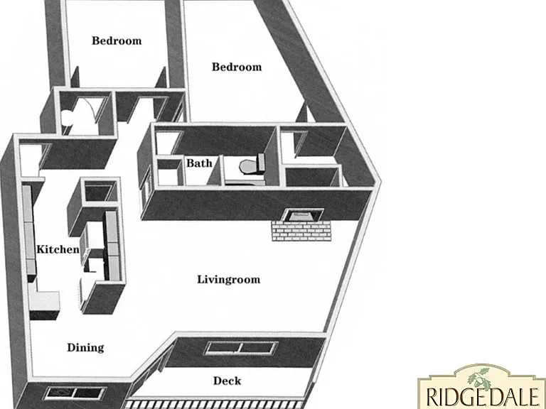 2x1 Deluxe l 975 sq ft l Ridgedale 2x1 Deluxe l 975 sq ft l Ridgedale