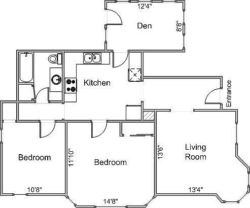 Main Floorplan For 1016 Garfield St #1