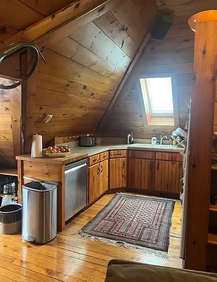 Galley kitchen on third floor.