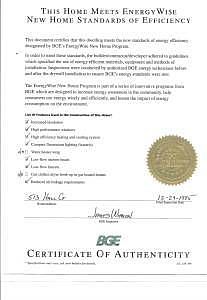 BGE EnergyWise Certification