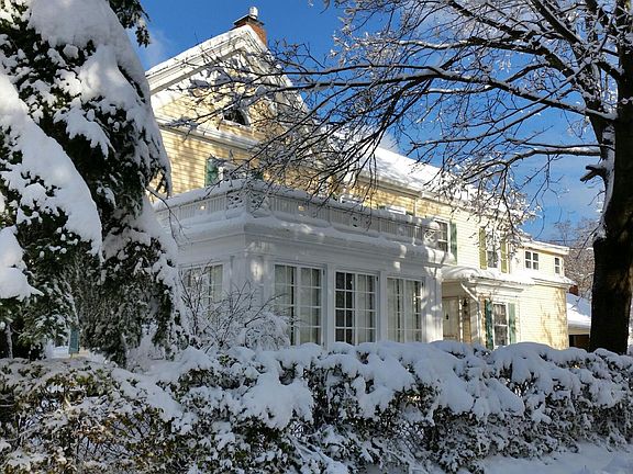 Side of house on Franklin Street showing Seasonal Sun Porch