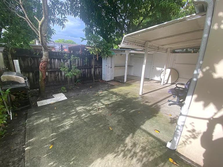 private backyard