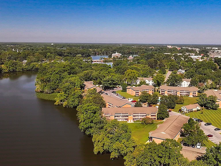 Aerial View with Lake