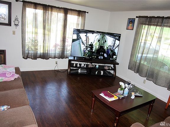 Large living room with hardwood floors