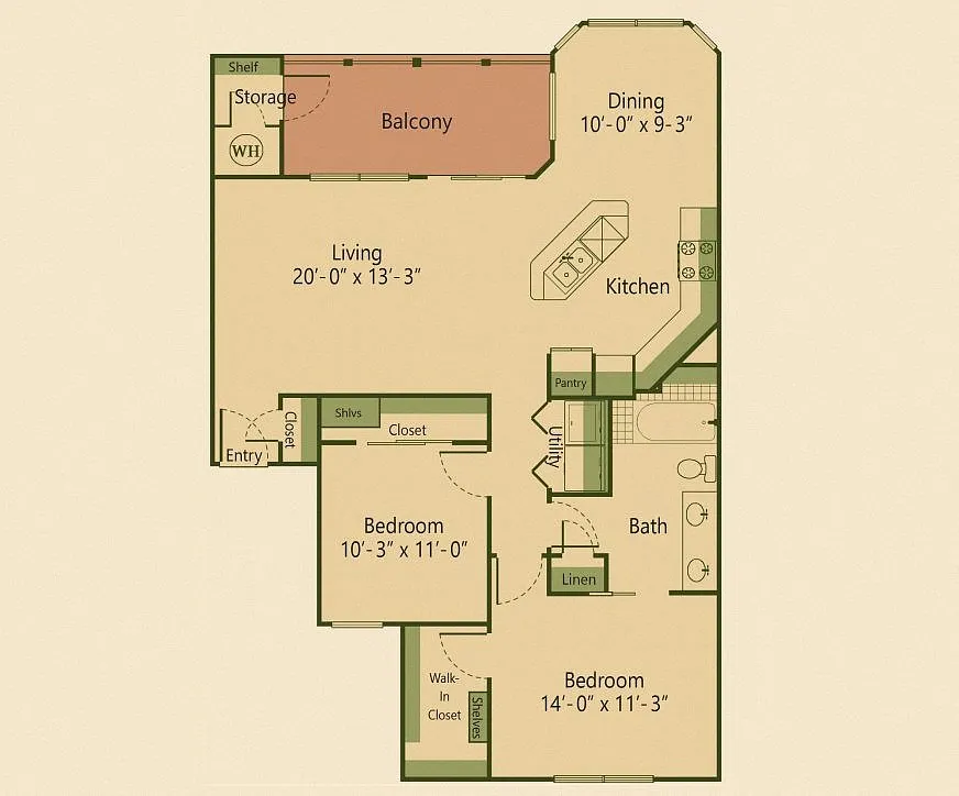 Floor plan B2