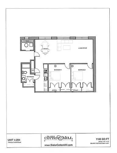 Floor plan 2BR bldg IV