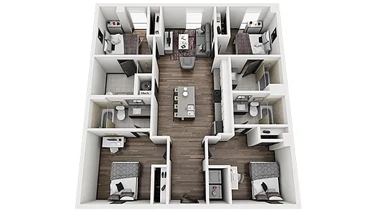 Floor plan Boulder B