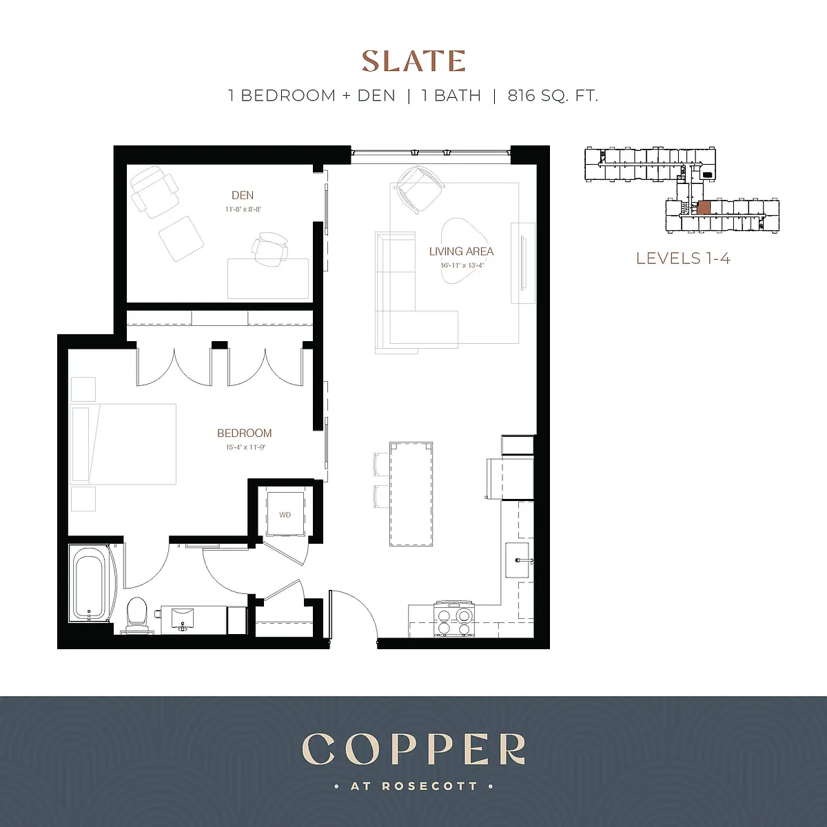 Floor plan Slate - Plus Den