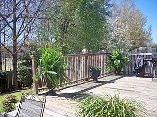 Back Deck w/ Fence