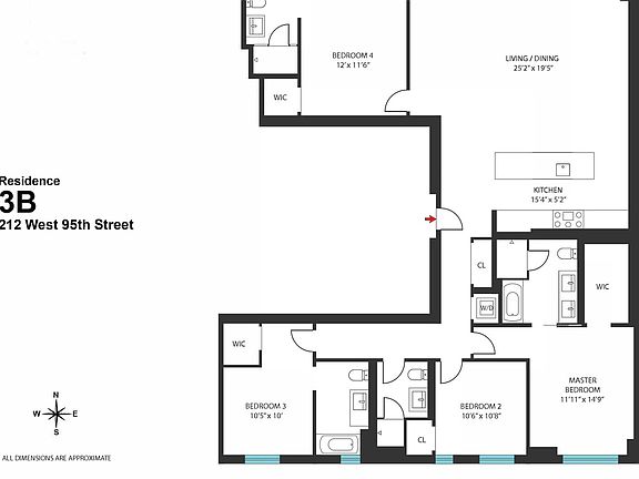 2nd image of 212 W 95th St #3B