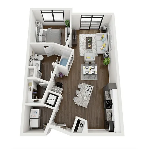 Floor plan The Delaney