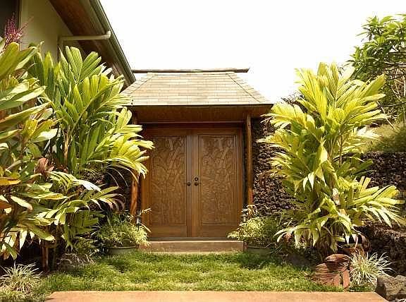 Front courtyard doors