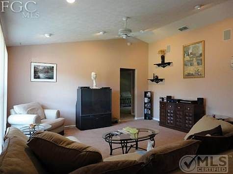 Vaulted ceilings make this house appear much larger!