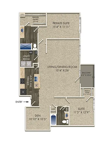 Floor plan Whitney Study