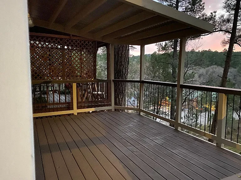 Nice deck for added space.