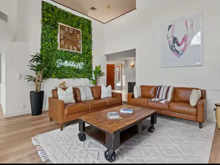 Spacious Scottsdale Vaulted Ceiling Living Room