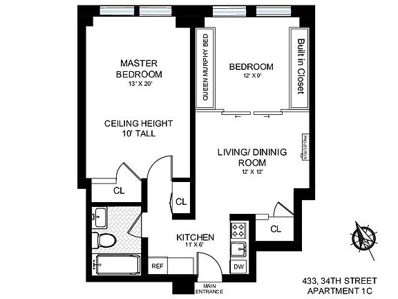 2nd image of 433 W 34th St APT 1C