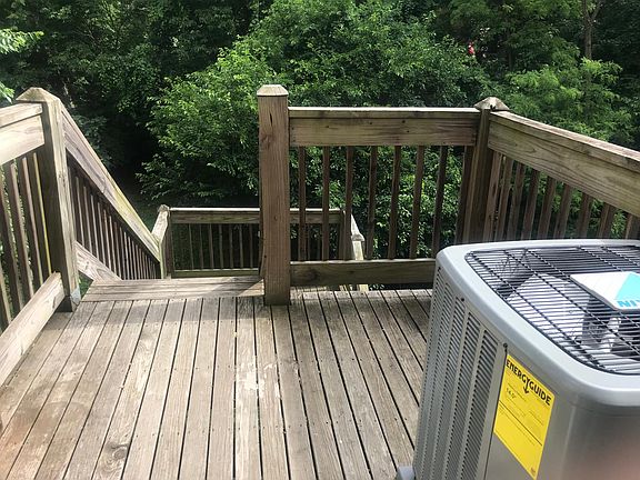 Rear deck leading to backyard