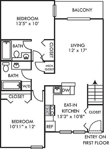 Floor plan Monroe
