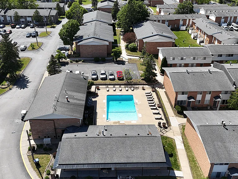 An Aerial View of the Pool
