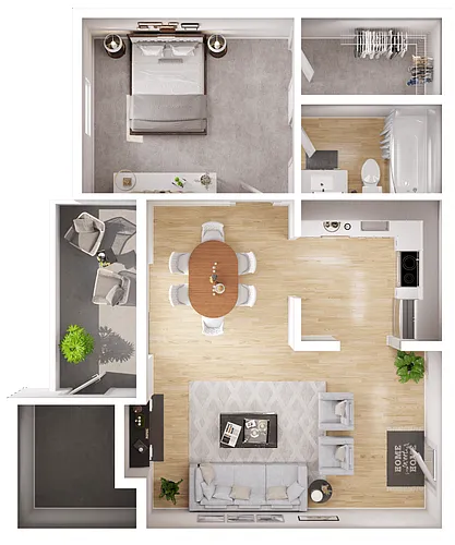 Floor plan 1B