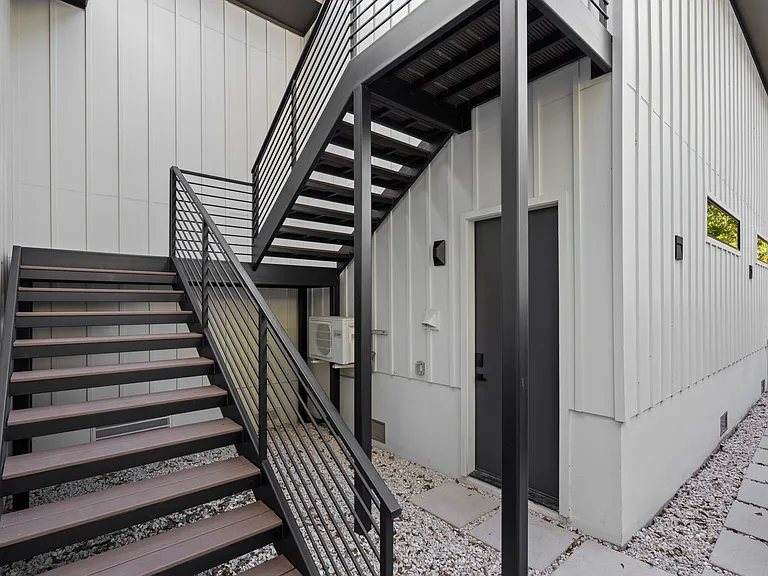 Stairs to the apartment.