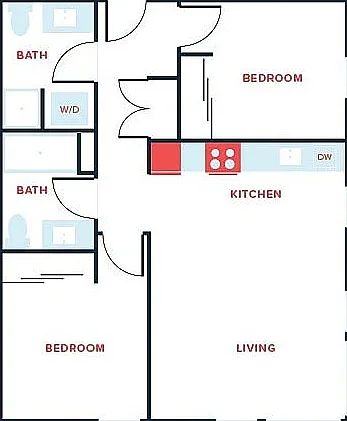 2 Bed, 2 Bath - Apt A 2 Bed, 2 Bath - Apt A