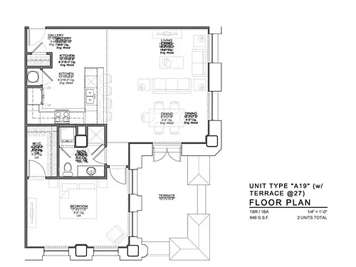 Floor plan A19-TERR