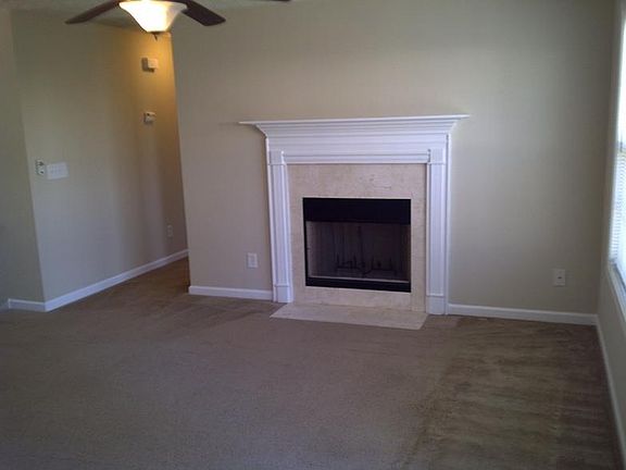 Living room with fireplace
