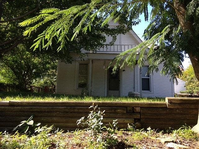 front of house in summer