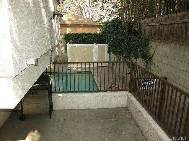 Pool from back of building