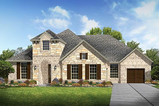 Elevation K shown with optional stone
