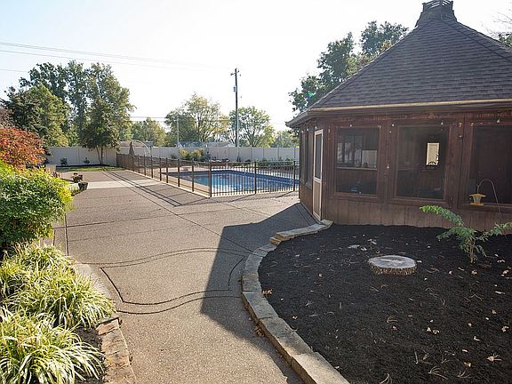 Back yard for entertaining