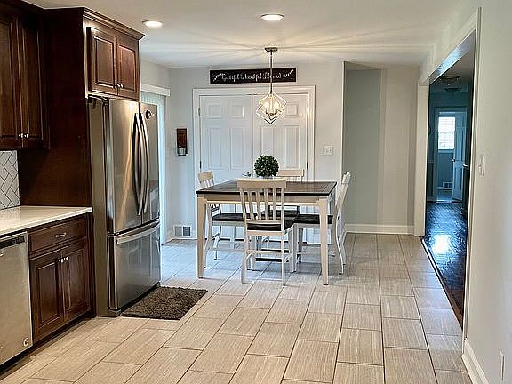 Kitchen and dining area